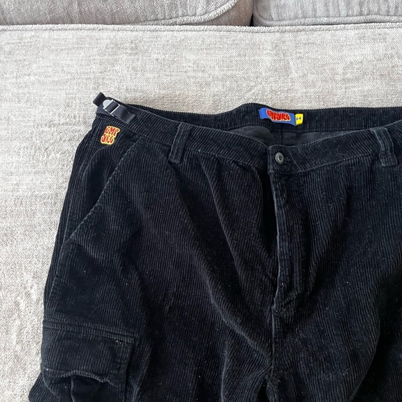 Empyre Black Corduroy Cargo Skate Pants size 44 - Picture 8 of 12
